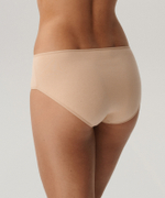 Женские трусы слипы классика Atlantic, набор 3 шт., хлопок, бежевые, Basic 3BLP-579