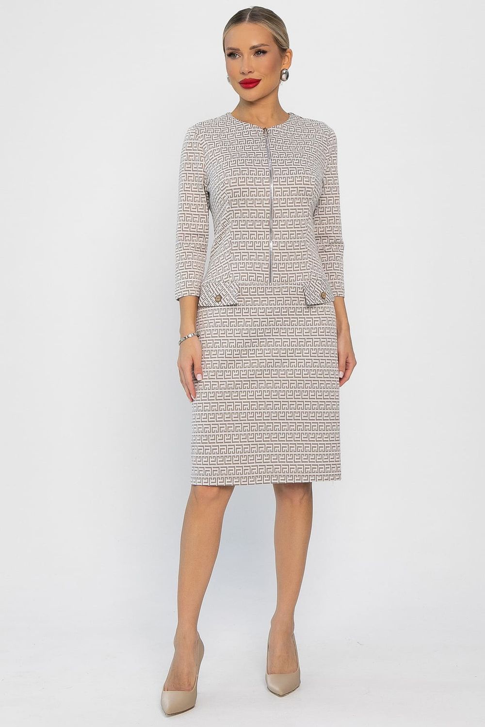 Платье Леди Мери НЬЮ (бежевое) П13668-19М LT Collection