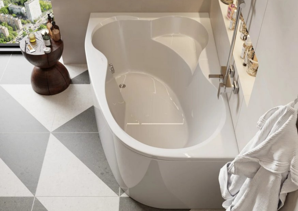 Акриловая ванна VAGNERPLAST MELITE 160x105 Left