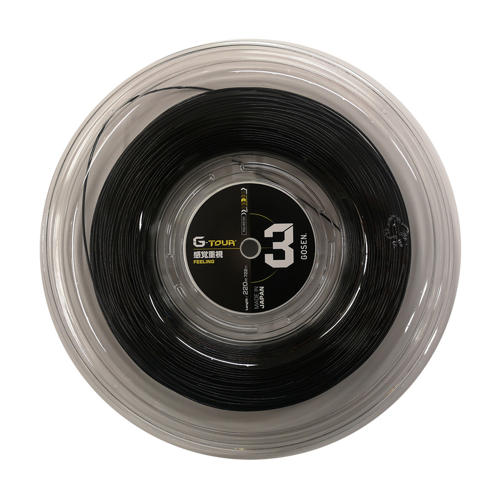 Теннисные струны Gosen G-Tour 3 (220m) - черный