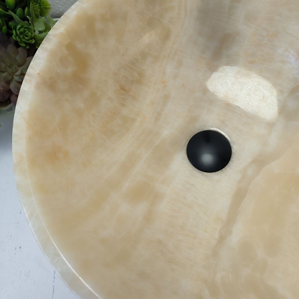 Раковина из оникса Bowl Yellow TinLip BO-63040 45*45*17 39