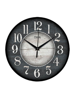 Часы настенные деревянные Ideal "Марсель", 30 см (серый)