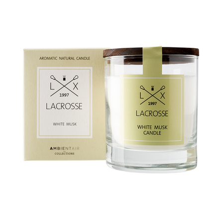 Свеча ароматическая lacrosse, white musk, 40 ч