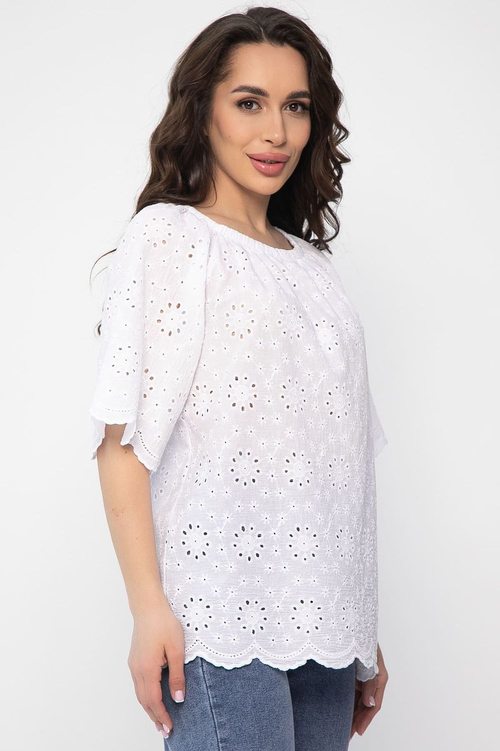 Блуза Воздушная (белая) Б13571-2М LT Collection