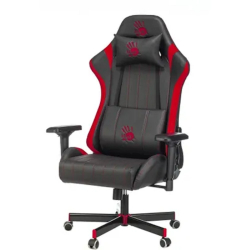 Кресло офисное Кресло игровое A4Tech Bloody GC-990 черный / красный эко.кожа крестов. металл (1534027)