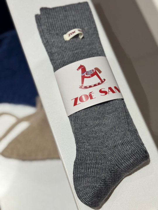 Шерстяные носки графитового цвета