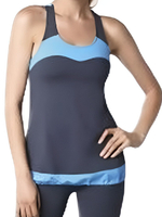 Топ спортивный со встроенным лифом Amoena размер 54-56 черно-белый