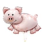 Шар с клапаном (16"/41 см) Мини-фигура, Поросенок