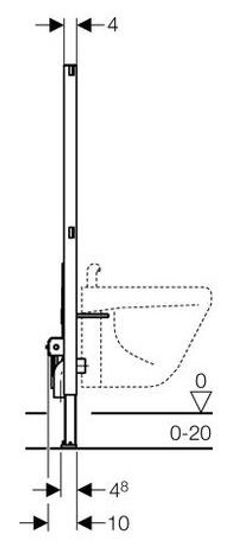 Инсталляция Geberit Duofix 111.520.00.1 для биде