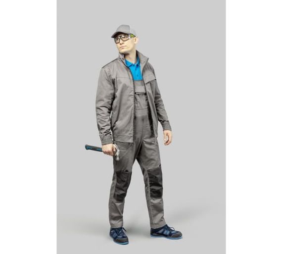 Куртка рабочая серая KALMIT Högert, арт. HT5K803