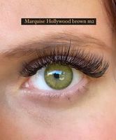 Медово - зеленые   линзы c окантовкой на 12 мес. Marquise Hollywood brown m2