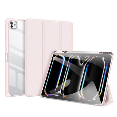 Чехол Dux ducis Toby Series для iPad Pro 13" M4 с отсеком для стилуса (Розовый песок)