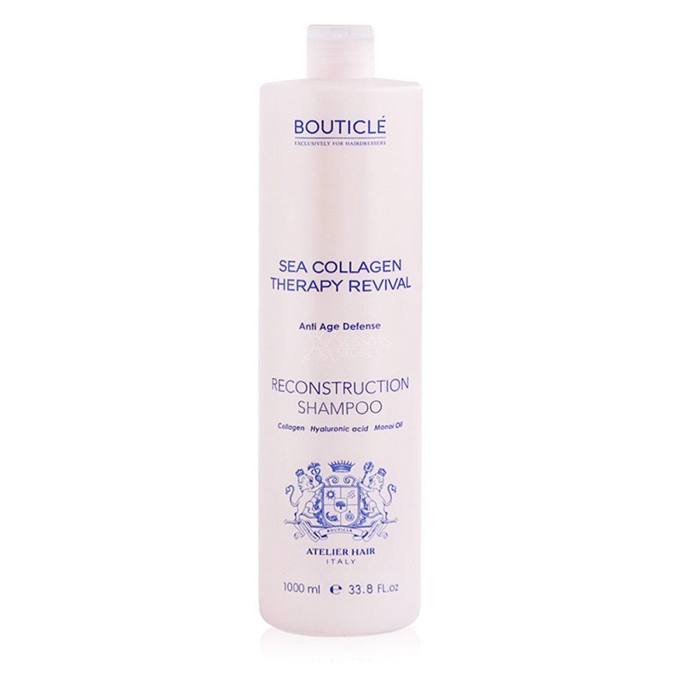 Коллагеновый восстанавливающий шампунь Bouticle Sea Collagen Therapy Revival Reconstruction Shampoo, 1000 мл.
