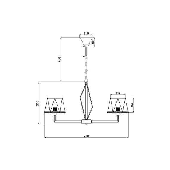 Подвесная люстра Vele Luce Si VL2191L06
