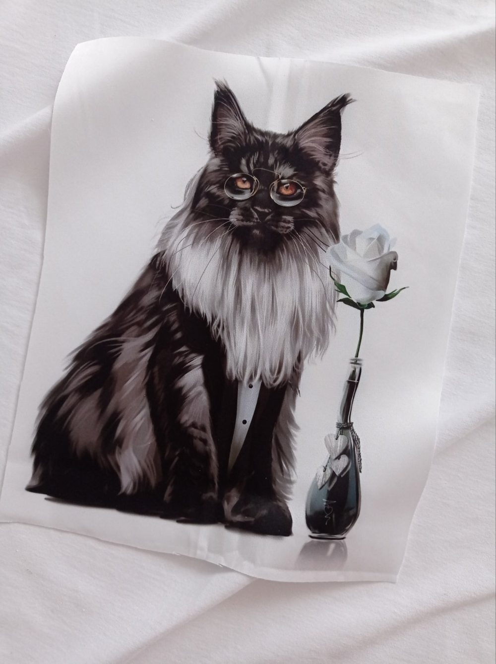 Панель (Армани-шелк дублир-й). Коты №5