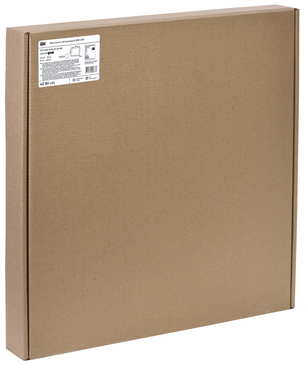 Светильник LED-панель ДВО 2001 40Вт 4000К IP40 588х588мм Грильято опал LIGHTING PRO IEK