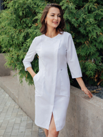 Халат медицинский женский | Х-262 к 3/4 клеон стрейч