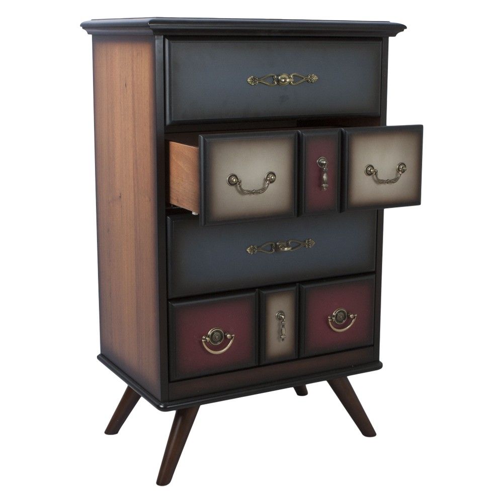 Комод Пандора - 1 с 4 ящиками Орех Mix