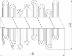 Накладной светильник Bogate's Jewel 420/1