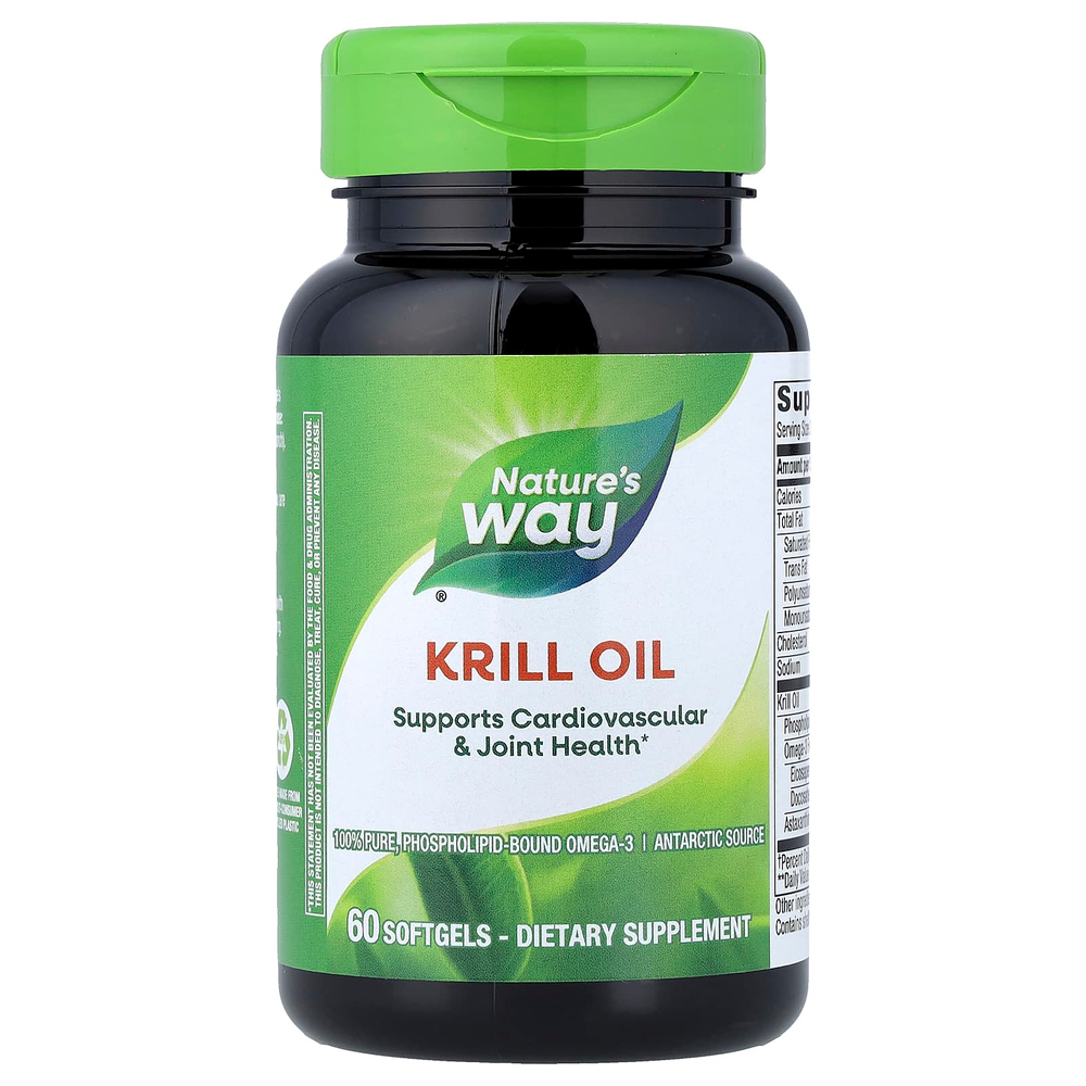 Nature's Way, масло криля, 60 капсул