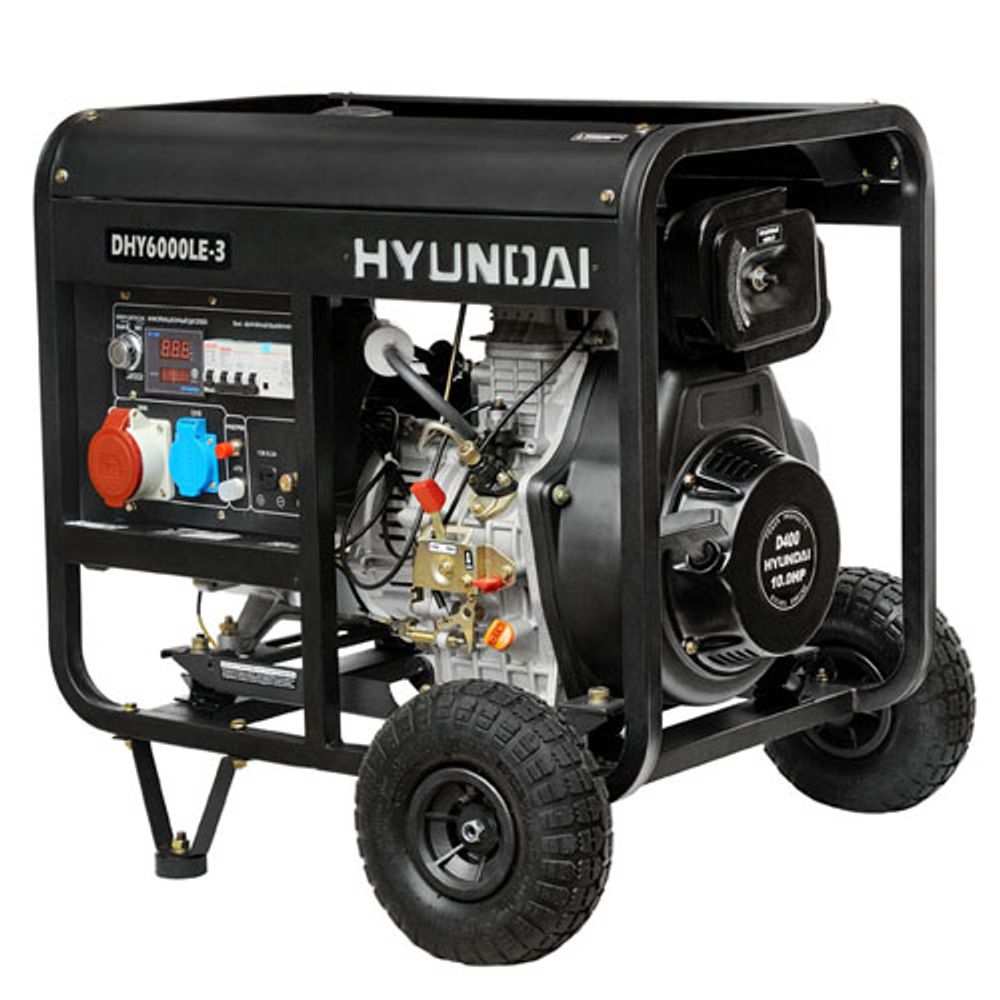 Дизельный генератор Hyundai DHY6000LE-3