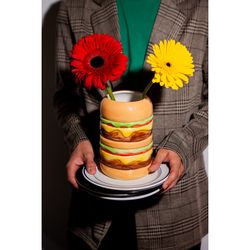 Ваза для цветов Fast Food, Burger, 18 см