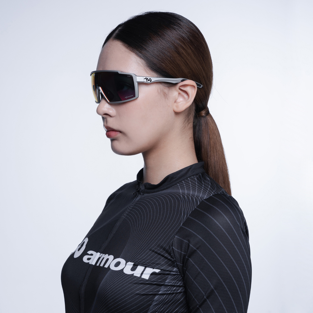 Спортивные очки 720armour A-Fei / Matte Silver / Red Lens