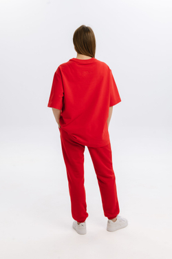 Футболка Mazzika Unisex Oversize OneSize, цвет красный