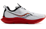 Saucony Kinvara 13 sports comfortable lightweight fabric shock absorption non-slip wear-resistant low-cut casual running shoes men's white red