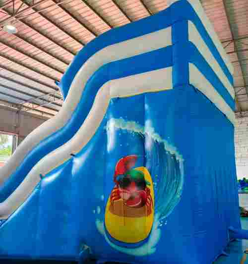 Надувная водная горка с бассейном «Пляжный оазис 2», 13*5*6 м