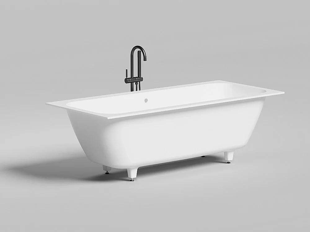 Ванна Salini Orlanda AXIS S-Stone 180x80 103222M белая матовая
