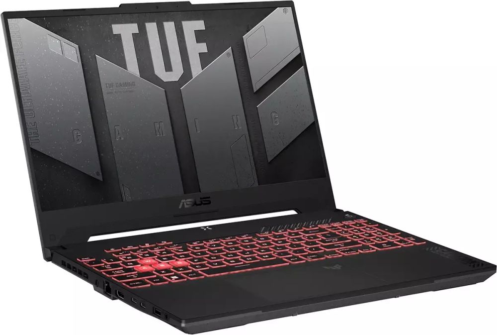 Ноутбук ASUS TUF Gaming A15 FA507NU-LP031, 15.6&amp;quot; (1920x1080) IPS 144Гц/AMD Ryzen 7 7735HS/16ГБ LPDDR5/512ГБ SSD/GeForce RTX 4050 6ГБ/Без ОС, серый [90NR0EB5-M006R0]