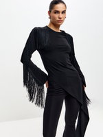 Лонгслив с бахромой