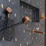 Ручной душ Gessi HI-FI, настенный, магнитный, цвет Matte Black