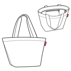 Сумка shopper m diamonds mocha