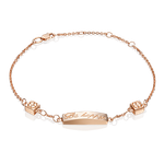 Браслет «Будь счастлива» из красного золота