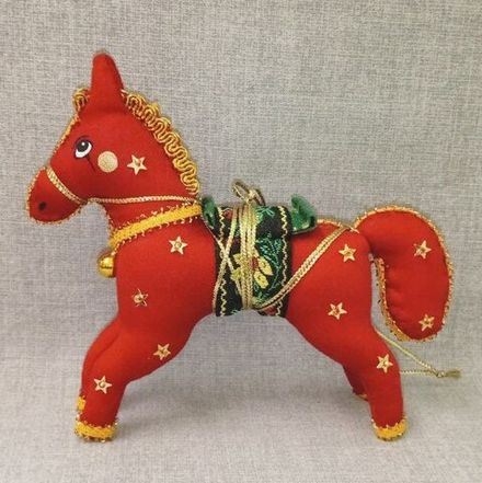 Ёлочная игрушка Лошадка Цирковая