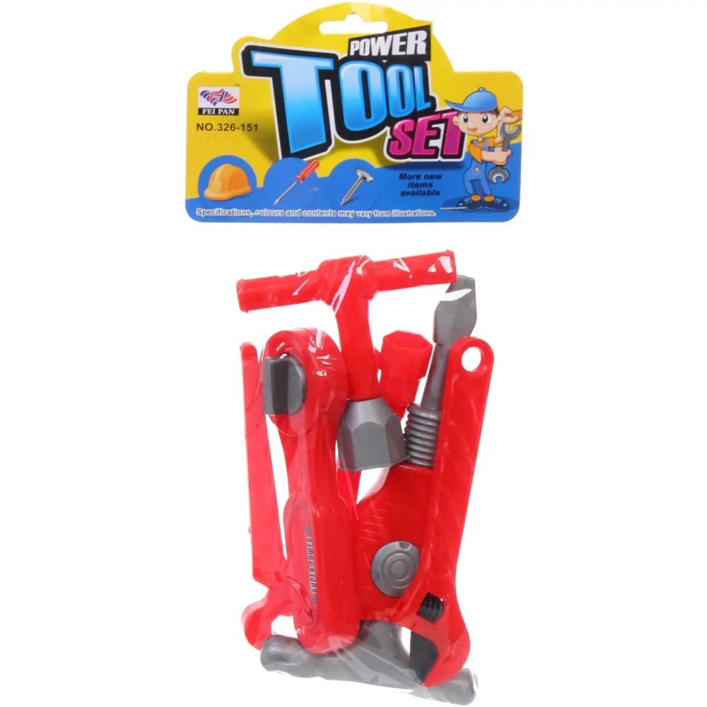 Набор инструментов «Стройка», 5 предметов, 30*15,5 см, пакет, в ассортименте