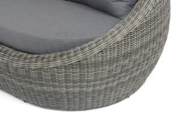 "Барселона" диван из искусственного ротанга трехместный, цвет графит