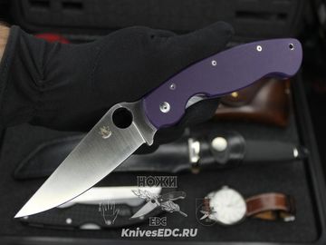 Складной нож Steelclaw Боец-3, фиолетовая рукоять - сталь D2