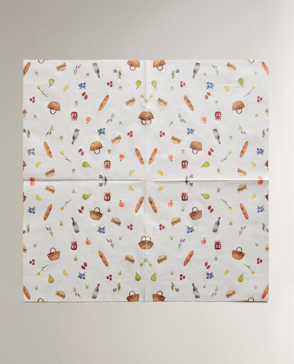 Бумажные салфетки Zara Home, кремовый, 20 шт., 2272/022