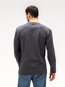 Лонгслив мужской хлопковый. Графит
