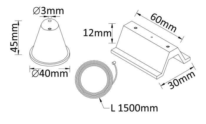 Подвесной комплект для шинопровода Crystal Lux CLT 0.210 03 WH