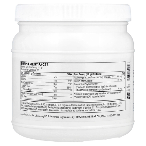 Thorne, FiberMend, 11,6 унциЙ (330 г)