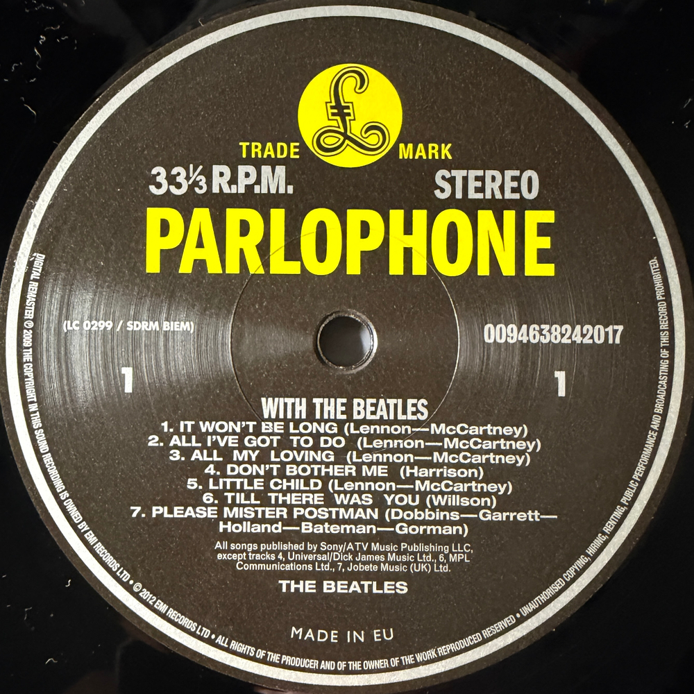 The Beatles ‎– With The Beatles (Европа 2012г.)