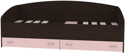 Кровать с выкатными ящиками КарИВи Кадет Венге Розовый