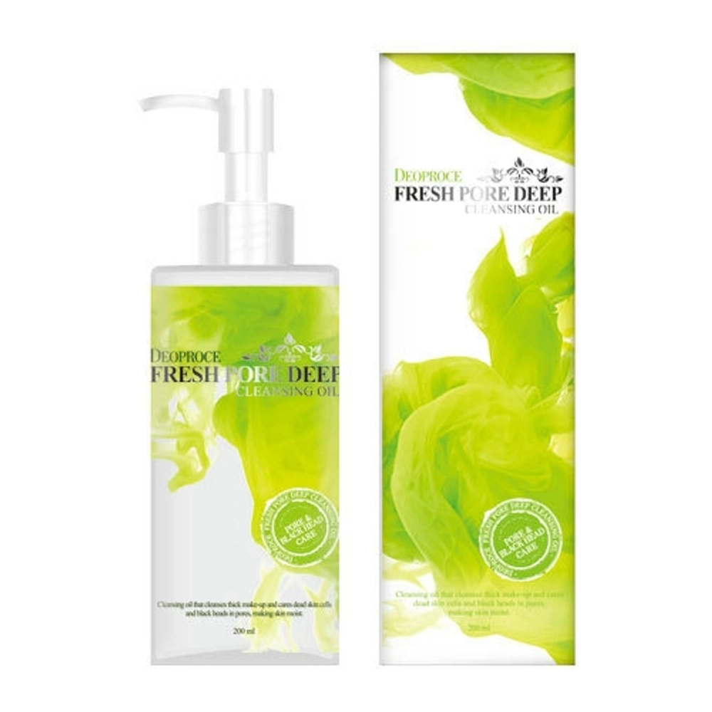 Deoproce Cleansing Oil Fresh Pore Deep гидрофильное масло с маслом виноградной косточки