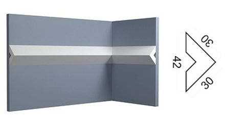 Молдинг Контур под покраску, 30x30 мм