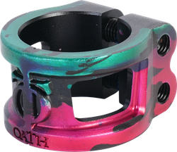 Зажим для трюкового самоката Oath Cage v2 HIC (зеленый / розовый / черный)