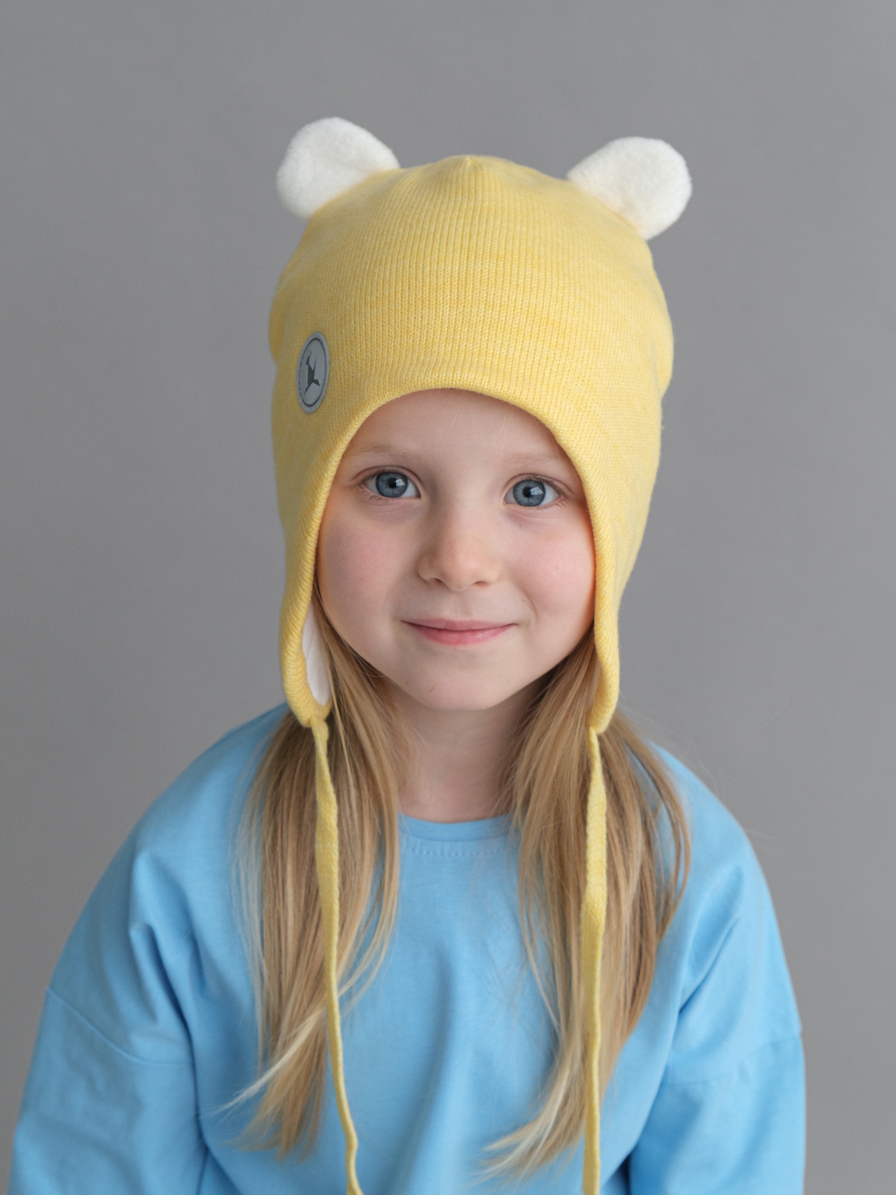 Шапка весенняя/осенняя вязаная ЛОРА (Груша)